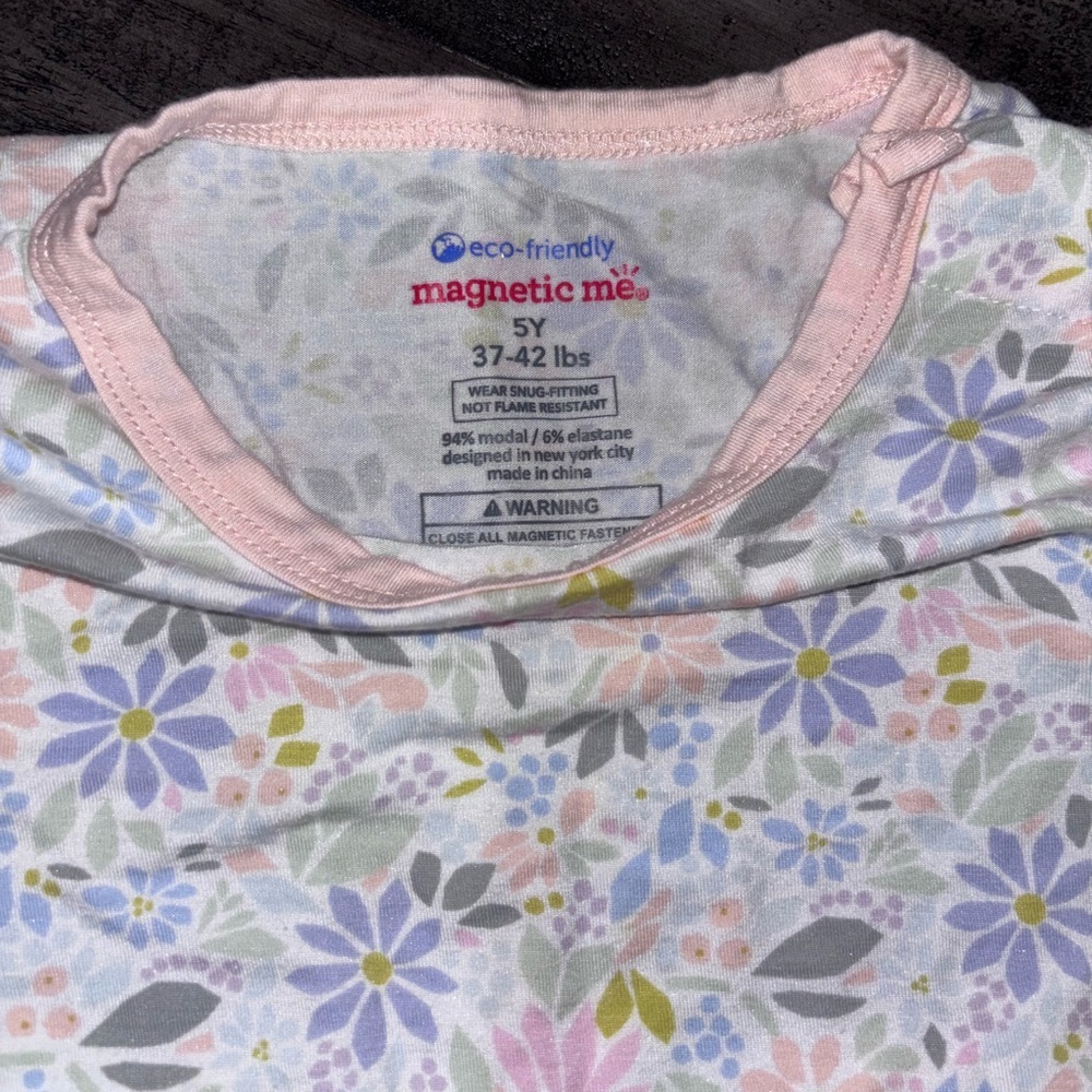 Magnetic Me Floral Short Toddler PJ set SZ 5y​​ - Picture 4 of 5